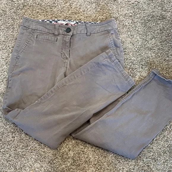 Boden Brown Pants with Polka Dot Lining - Picture 1 of 4